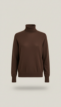 Cashmere Turtleneck in Walnut Brown