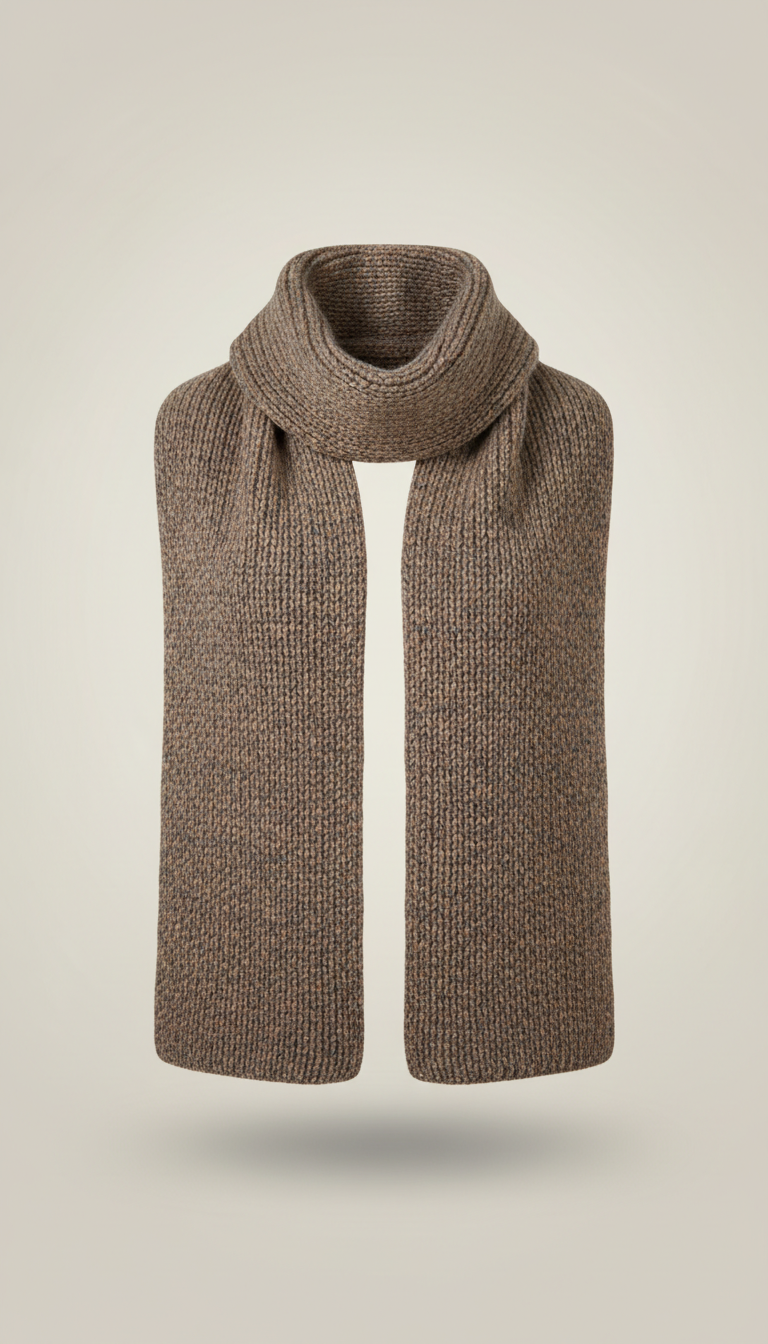 Knit Scarf in Mushroom Taupe